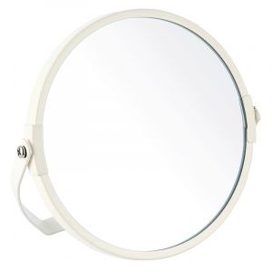 Зеркало косметическое M-1602P двухстороннее (1/Х2) (диаметр:15 см, окраш.металл,стекло)