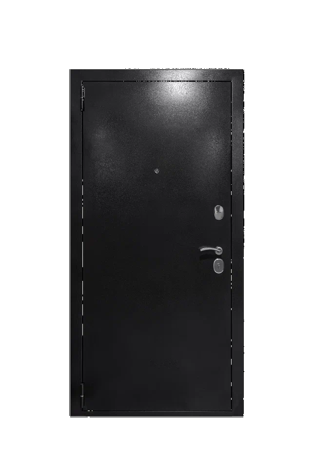 Дверь металлическая ДК 70 Царга В 960х2050 "Пр" Серебро / Венге с фурн. и цил.