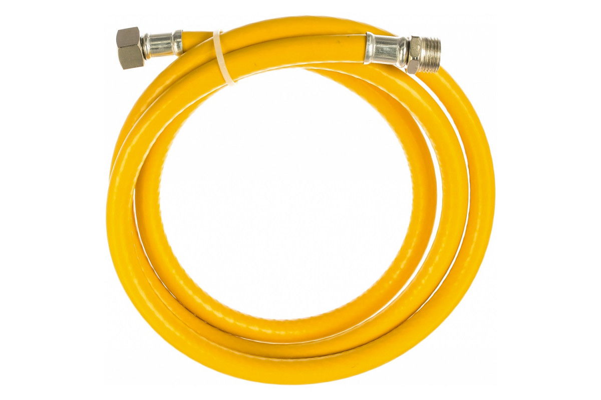 Шланг для газа ПВХ (жёлтый) 3/4" г/ш 1,5м 73746