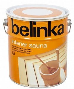 Покрытие лазурное для саун и бань BELINKA INTERIER SAUNA 2,5л.