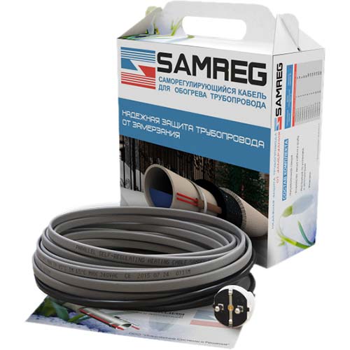 16-SAMREG-10м нагревательный кабель наружный