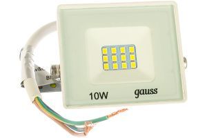 Прожектор Gauss 10Вт 6500К 700Лм IP65 90х25х70 белый 613120310