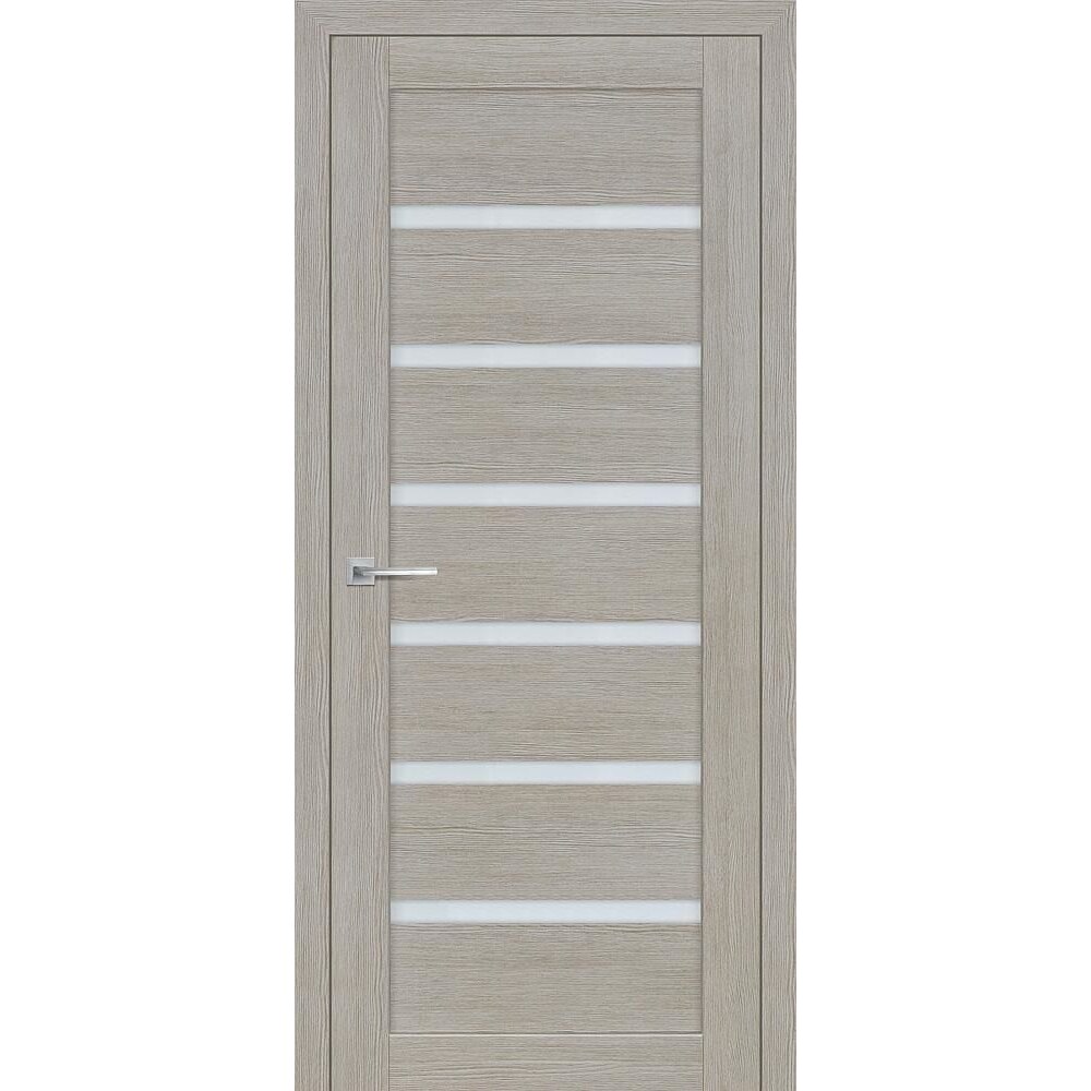 Полотно дверное ТЕХНО 607 (3D), светло серый 700*2000 стекло белый сатинат*