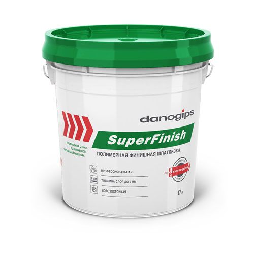 Шпатлевка DANOGIPS (Sheetrock) SuperFinish готовая финишная 17 л/28 кг (33 шт./подд.)