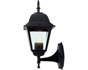 Светильник садово-парковый Feron 4101 четырехгранный на стену вверх 60W E27 230V, черный