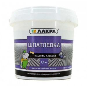 Шпатлевка масл-клеевая Лакра 1,5кг Россия