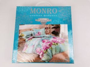 Комплект постельного белья "Монро" Микросатин Евро (пвх) (Арт. KBMN220080E-PVX)