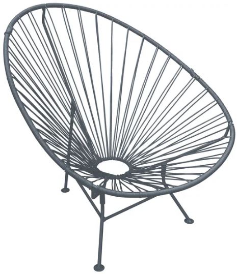 Кресло "Ракушка" серый