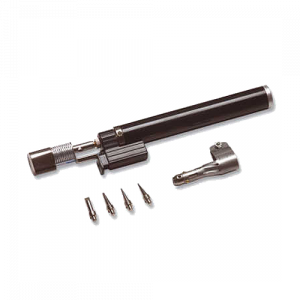 Горелка газовая 200мм, карандаш, с пьезоподжигом, 4 насадки для пайки Hobbi 73-0-004