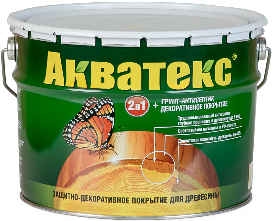 Покрытие защитно-декоративное для древесины Акватекс -сосна, 2,7 л (4шт/уп) (new)