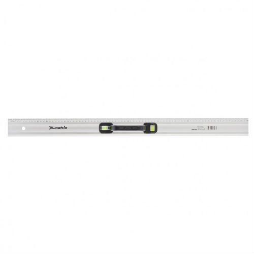 Линейка-уровень, 1000 мм, металлическая, пластмассовая ручка 2 глазка// Matrix 30577