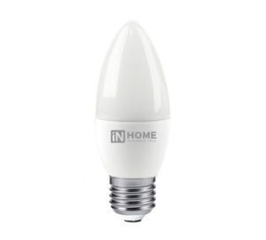 Лампа LED-СВЕЧА-VC 6Вт 230В Е27 4000К 480Лм IN HOME 4690612020419