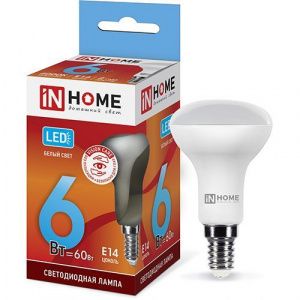 Лампа LED-R50-VC 6Вт 230В  Е14 4000К 480Лм IN HOME