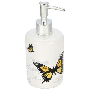 Дозатор для жидкого мыла "Бабочки" DIS-FLY, керамика