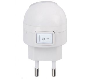 Ночник LED NLE 08-LW белый с выключателем вращающийся 360 градусов 230В IN HOME