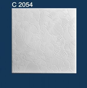 Плитка потолочная Солид С2054, белый
