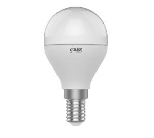 Gauss Лампа LED Basic Шар 7W E14 3000K/4000K/6500K 1053147
