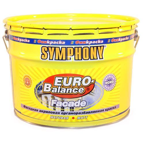 Краска фасадная евро-баланс фасад норд КА SYMPHONY 10/9л  11.4кг