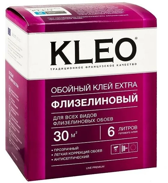 Клей для обоев KLEO EXTRA 30 флизелин, сыпучий 220гр