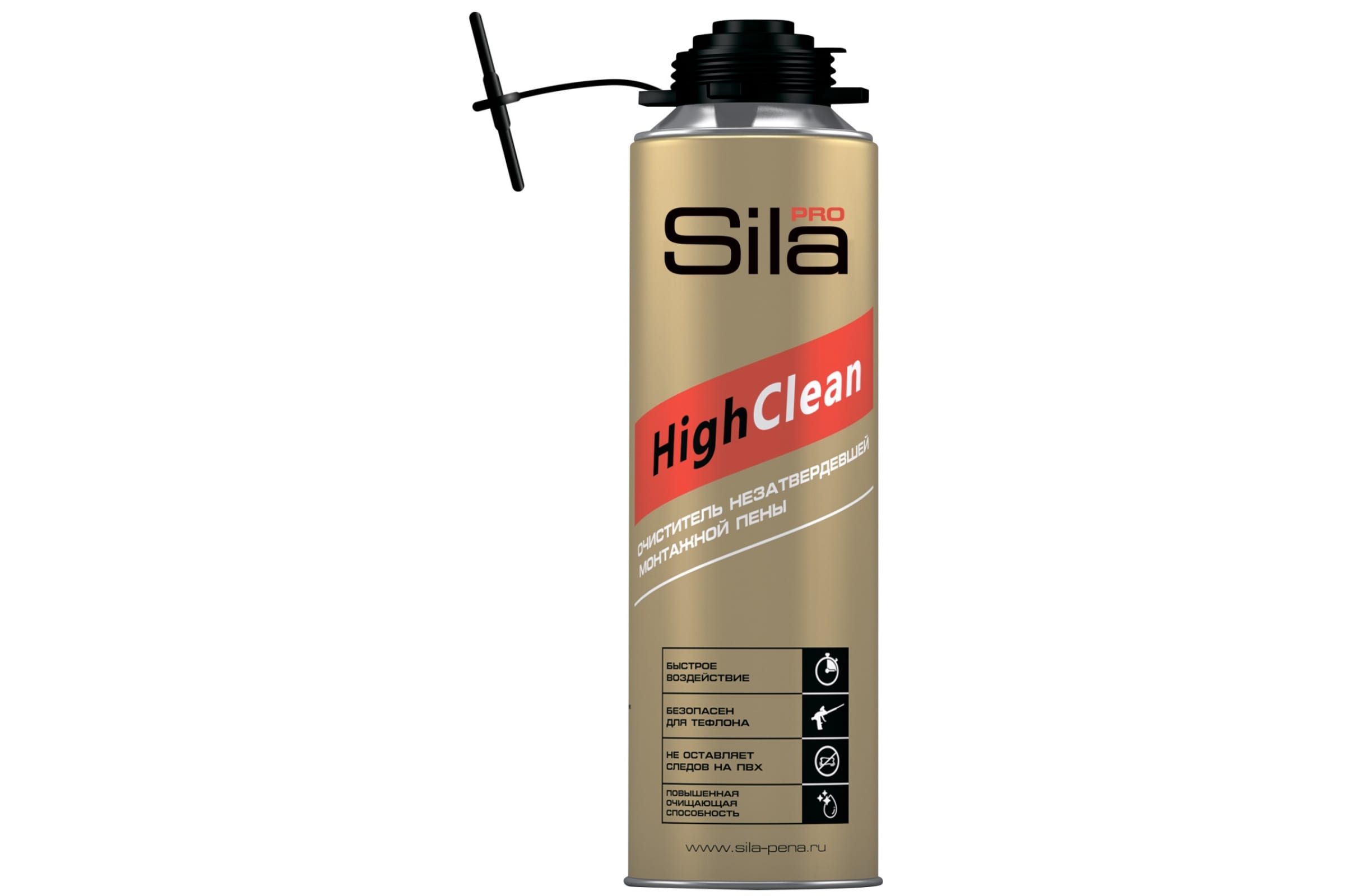 SILA, очиститель монтажной пены, 500 ml, Россия (уп-12шт)