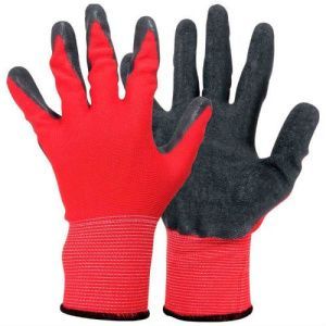 Перчатки хозяйственные PARK EL-C3032, размер 10 (XL), цв. красный с серым