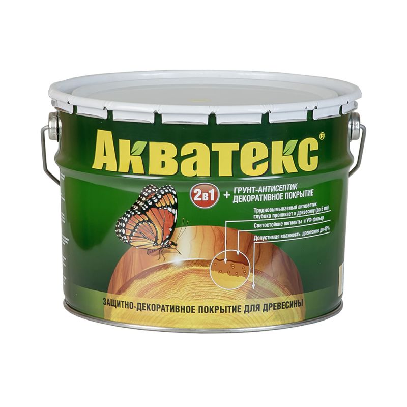 Покрытие защитно-декоративное для древесины Акватекс -тик, 2,7 л (4шт/уп) (new)