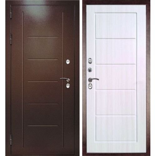 Дверь металлическая ДК Термаль Экстра Л 960х2050 "Пр" 2 сув. листв. бел с фурн.