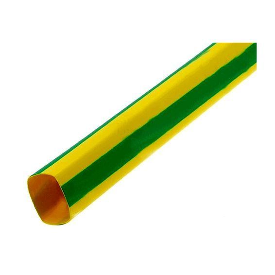 Трубка термоусадочная ТТУ 16/8 мм, желто-зеленый, 1м ИЭК UDRS-D16-1-K52