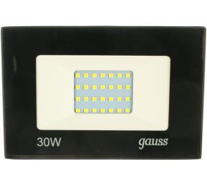 Прожектор светодиодный Elementary 30Вт 6500К 2700лм IP65 200-240В PROMO черн. Gauss 613100330P