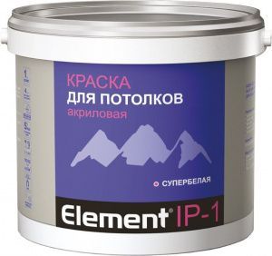 Краска для потолков акриловая Элемент IР-1 5 л