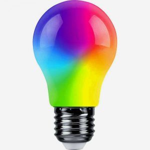 Лампа светодиодная,  (3W) 230V E27 RGB A50, LB-375 матовый плавная сменая цвета FERON 38118