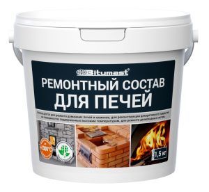 Ремонтный состав для печей BITUMAST (1,5 кг / пэ)