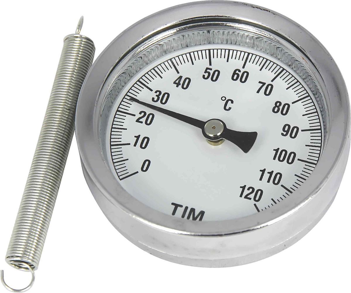 Термометр биметал. накладной пружиной, темп. 120 гр., MP-У