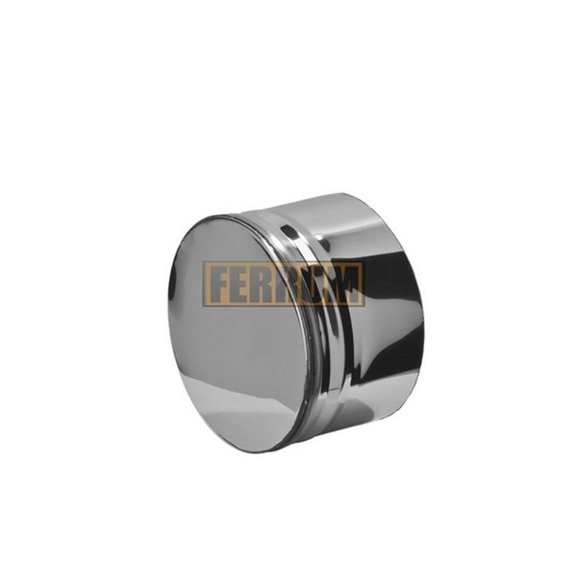 Заглушка внутренняя 110 (430/0,5мм) нержавеющая сталь Феррум (для ревизии)
