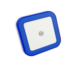 Ночник LED NLE 03-SB-DS КВАДРАТ синий с датчиком освещения  230В IN HOME