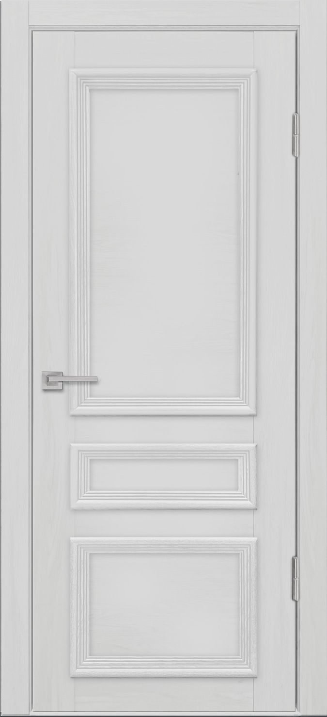 Полотно дверное ЭкоШпон "Модель Вероника-5" ДГ 700*2000 ясень белоснежный /L/