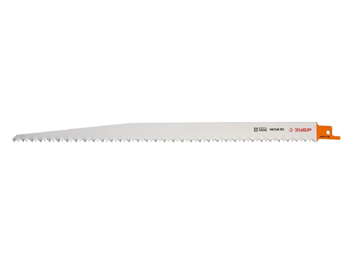 Полотно ЗУБР "ЭКСПЕРТ" S1344D для саб эл. ножовки Cr-V,быстрый,чистый распил твердой и мягкой древес