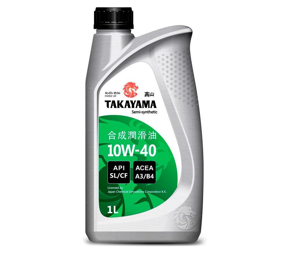 Масло моторное полусинтетическое TAKAYAMA SAE 10W-40 API SL/CF ACEA A3/B4 1л пластик