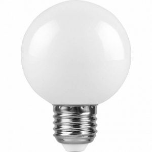 Лампа светодиодная,  (3W) 230V E27 RGB G60, LB-371 матовый плавная сменая цвета FERON 38115