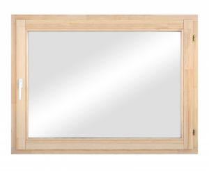Окно деревянное с однокам. стеклопакетом одностворчатое 6*9 580*870