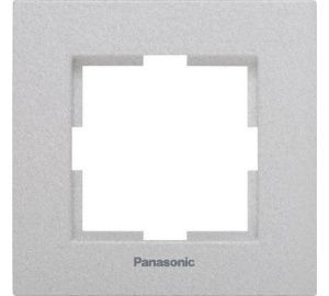 54812. Рамка 1м серебро Karre Plus Panasonic WKTF0801-2SL-RES