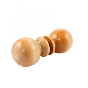 Ручка-кнопка деревянная шар, лак светлая (d=55мм)