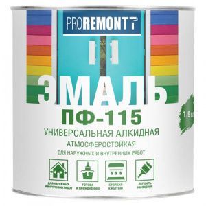 Эмаль ПФ-115 PROREMONTT Коричневый 1,9кг Л-С