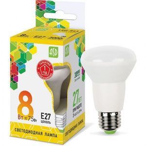 Лампа светодиодная Е27 R63 8Вт 160-260В 3000К рефлектор 650Лм LED Standard ASD 4690612001616