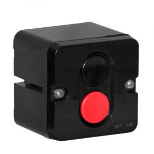 Пост кнопочный о/у ПУСК СТОП 1 черная, 1 красная Электродеталь ПКЕ-722/2 1Ч.1К