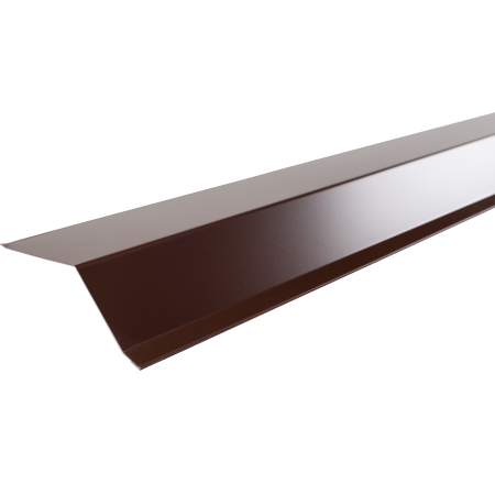 Планка карнизная Шинглас Polyester коричневый RAL8017 (2000х50х10 мм)