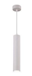 Светильник подвесной светодиодный, алюминиевое литье, CAST 88 WHITE GU10, ø60x300мм MaxLight