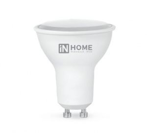 Лампа светодиодная GU10 8Вт 230Вт 3000К 600лм LED-JCDRC-VC IN HOME