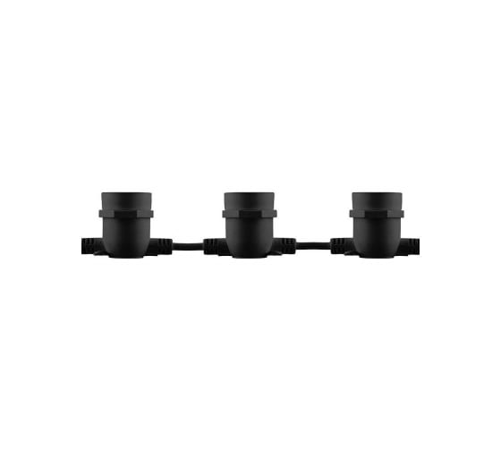 Гирлянда 230V  20 E27 черный, шаг 50cm, IP 65, 13м (3м сетевой шнур),  CL50-13