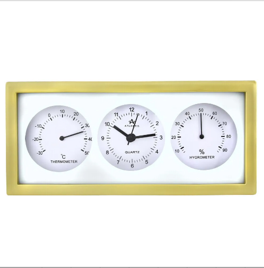 Часы настенные Atlantis TLD-9041B gold
